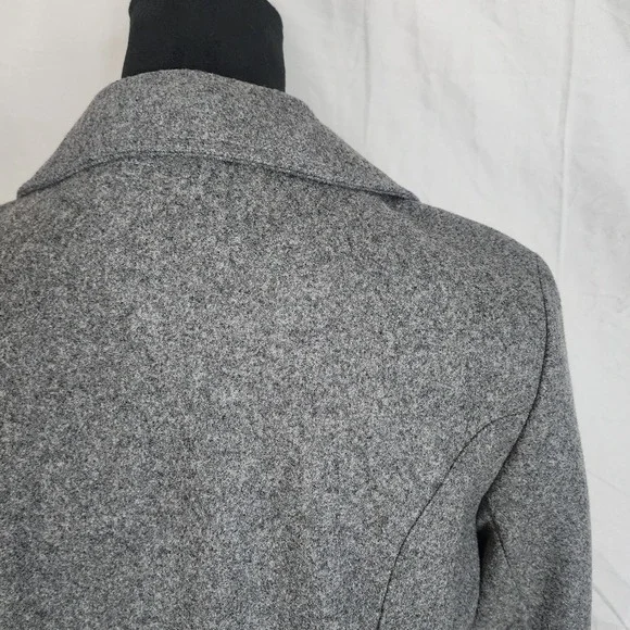 West Germany Vintage HERBERT MEYER Size Small Gray Felted Wool Blend Short‎ Coat